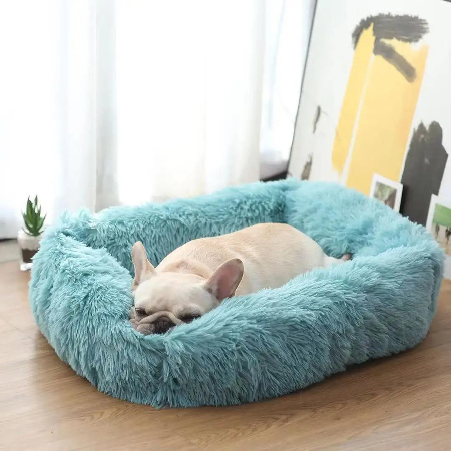 Superweiches Hundebett und Katzenbett aus Korallen-Fleece in Größe S, B/T: 45 x 35 cm - Bild 3
