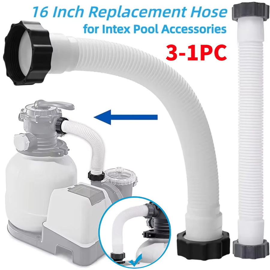 Intex Poolpumpenschlauch 16 Zoll in Weiß für Sandfilterpumpen und Salzwassersysteme - Bild 1