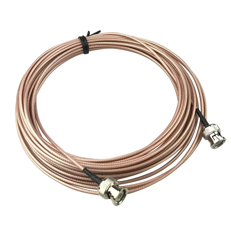 Uvusee RG316 Pigtail Koaxialkabel mit BNC-Stecker auf BNC-Stecker für CCTV HD SDI Kamera Video Signal Übertragung in Silber - Bild 2