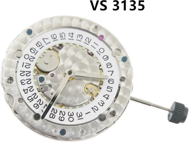 Clean Uhrwerk Automatisches mechanisches Uhrwerk, Edelstahl, Silber - Bild 1