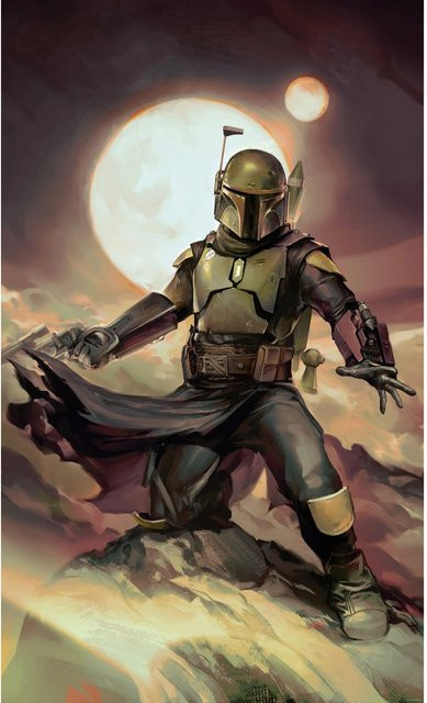 Komar Vlies Fototapete Star Wars Boba Fett Epic Mehrfarbig - Bild 1