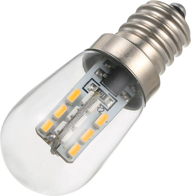 LED Mini Kühlschrank Lampe mit E12 Sockel und SMD3014 Technologie, AC220V, transparent - Bild 1
