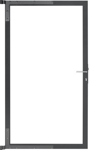 Mr. GARDENER Gartentor Swing aus Aluminium in Schwarz und Anthrazit, Breite: 110 cm, Höhe: 180 cm - Bild 1