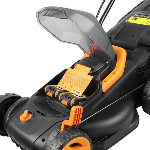 Worx Powershare Akku-Rasenmäher WG779E.1 40 V mit Fangkorb, bunt - Bild 3
