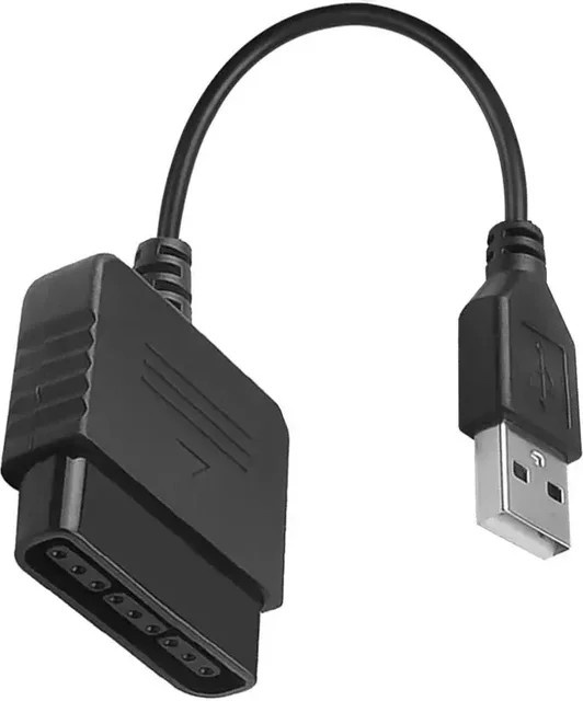 VIKEFON Controller-Adapter für PS2-Gamepads zur Verbindung mit der PS3-Konsole und dem PC, Schwarz - Bild 1