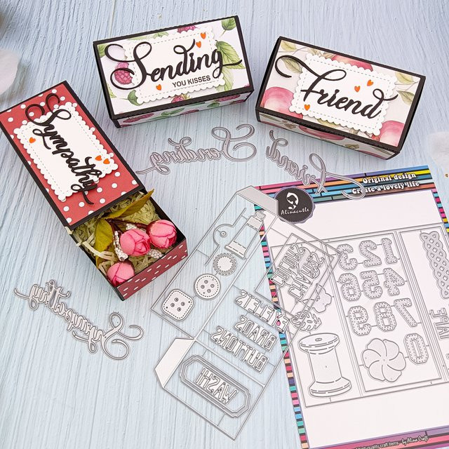 Alinacutle Metall-Stanzformen für Scrapbooking und Bastelarbeiten in Multicolour - Bild 1