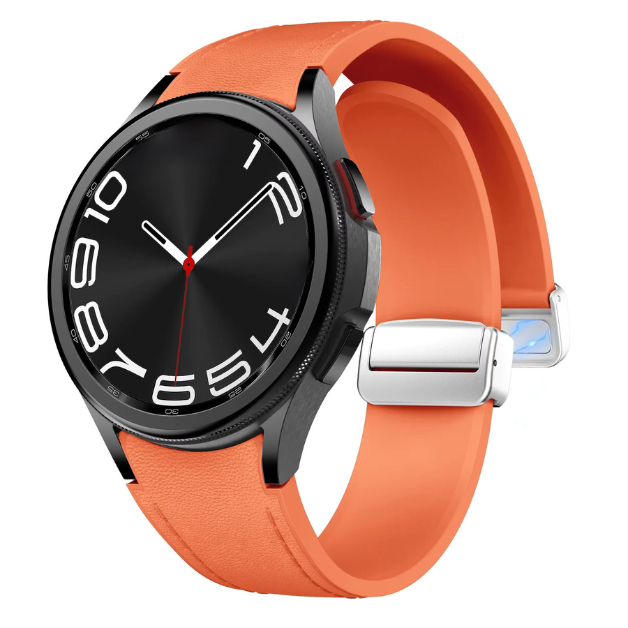 Geekthink Uhrenarmband Leder, Silikon, Schwarz, Unisex - Bild 5