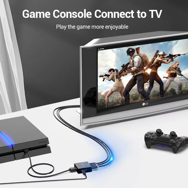 Vention HDMI zu AV Konverter HDMI auf RCA CVBS L/R Adapter in Schwarz - Bild 4