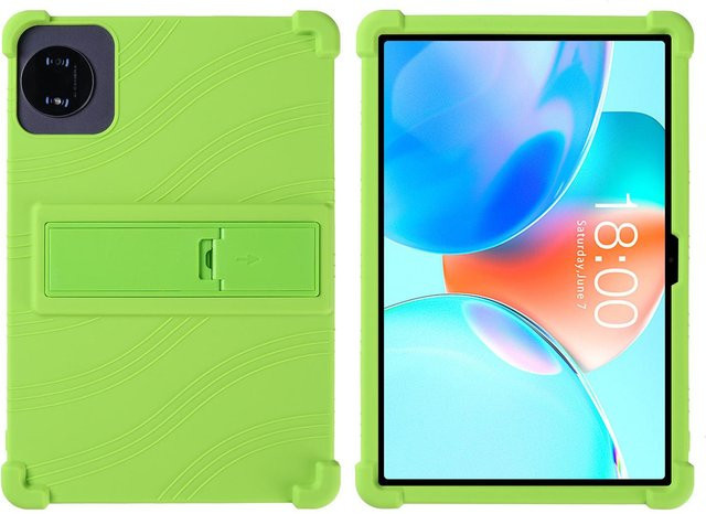 Silikon Schutzhülle für Teclast P50T 11-Zoll Tablet mit Ständer in Grün - Bild 1