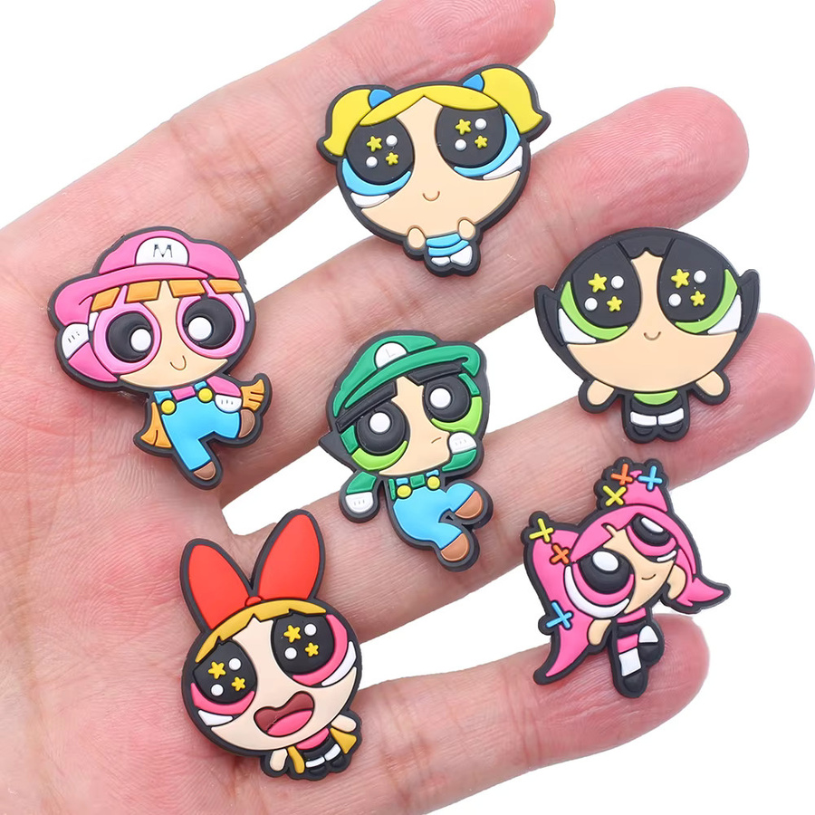 Potdemiel Schuhzubehör Cartoon Flying Girl Serie, PVC, für Loch-Armbänder - Bild 3