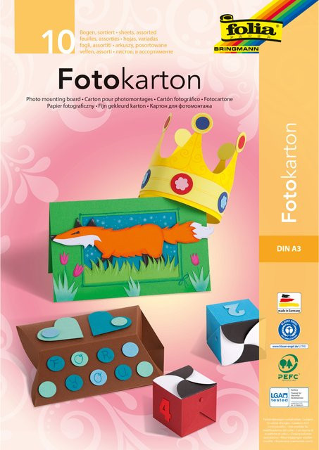 folia Fotokartonblock A3 Multicolour - Bild 1