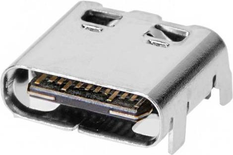 Molex USB Type C Buchse Rechtwinklig in Gold und Silber 1054500101 - Bild 1