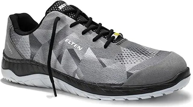 Elten Sicherheitshalbschuh Landon Grey Low ESD S1 in Grau und Schwarz, Größe 43 - Bild 1
