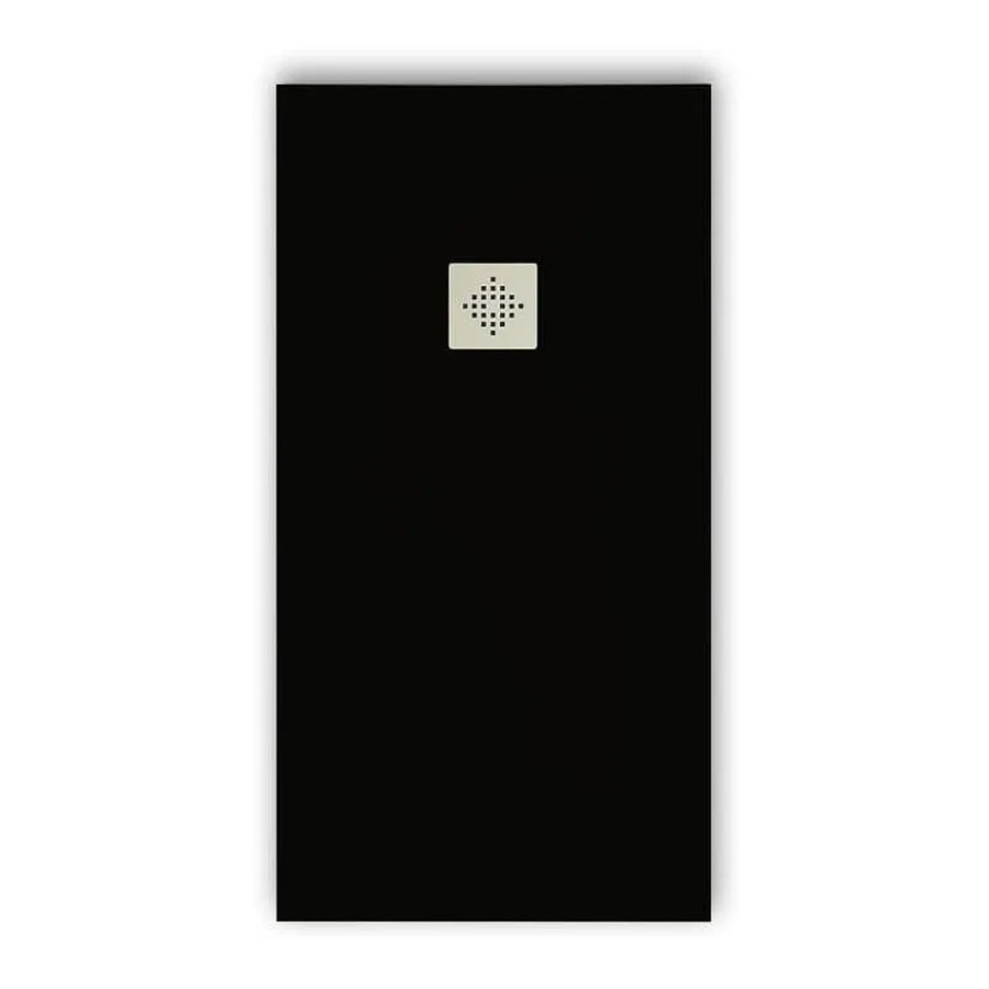 Mirlo Duschwanne Pure aus Mineralguss Extra Flach Schwarz B/T: 90 x 90 cm - Bild 2