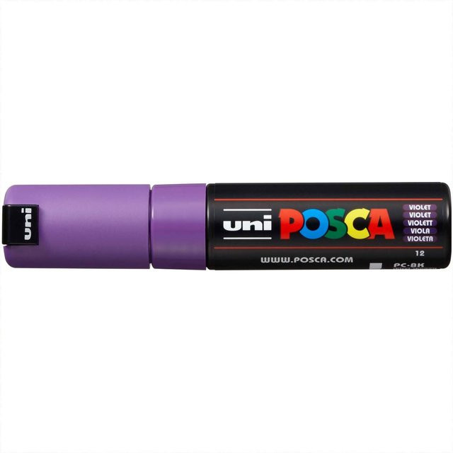 uni POSCA-Marker PC-8K mit 8mm Keilspitze in Violett - Bild 1