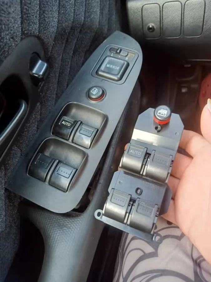 ITYAGUY Hauptsteuerschalter für Fahrerseitenfenster vorne links oder rechts für Honda Civic 2001–2005 und CRV 2002–2006, Schwarz - Bild 5