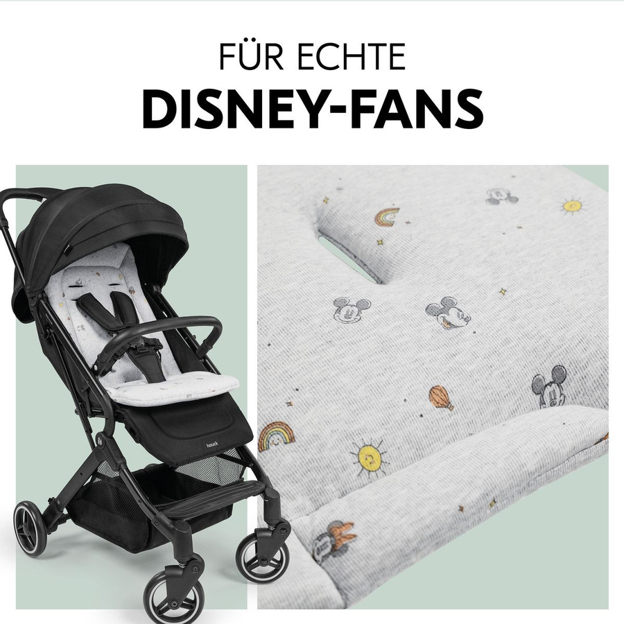 Hauck Komfort Sitzauflage für Buggy und Kinderwagen Mickey & Minnie in Grey - Bild 2