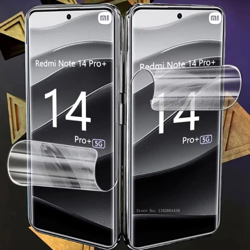 4er Pack Hydrogel Display Schutzfolien für Xiaomi Redmi Note Serie, transparent - Bild 6