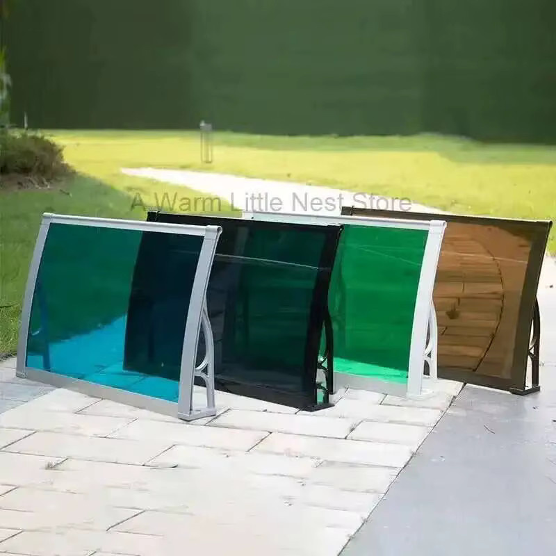 Transparente Markisenhalterung aus Aluminium und Polycarbonat für Outdoor-Fenster und Balkonpavillons - Bild 3