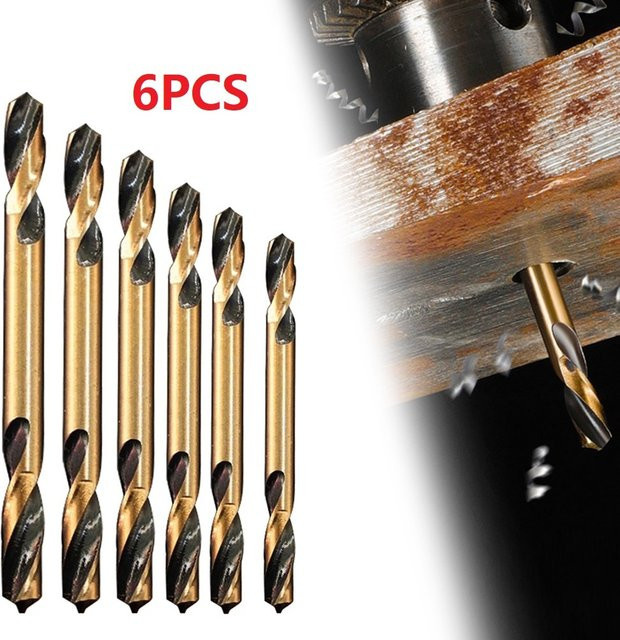 Vibratite 6er Set HSS Doppel-headed Auger Bohrer Bits für Holz, Kunststoff, Metall und Edelstahl, Durchmesser: 3 mm bis 6 mm - Bild 1