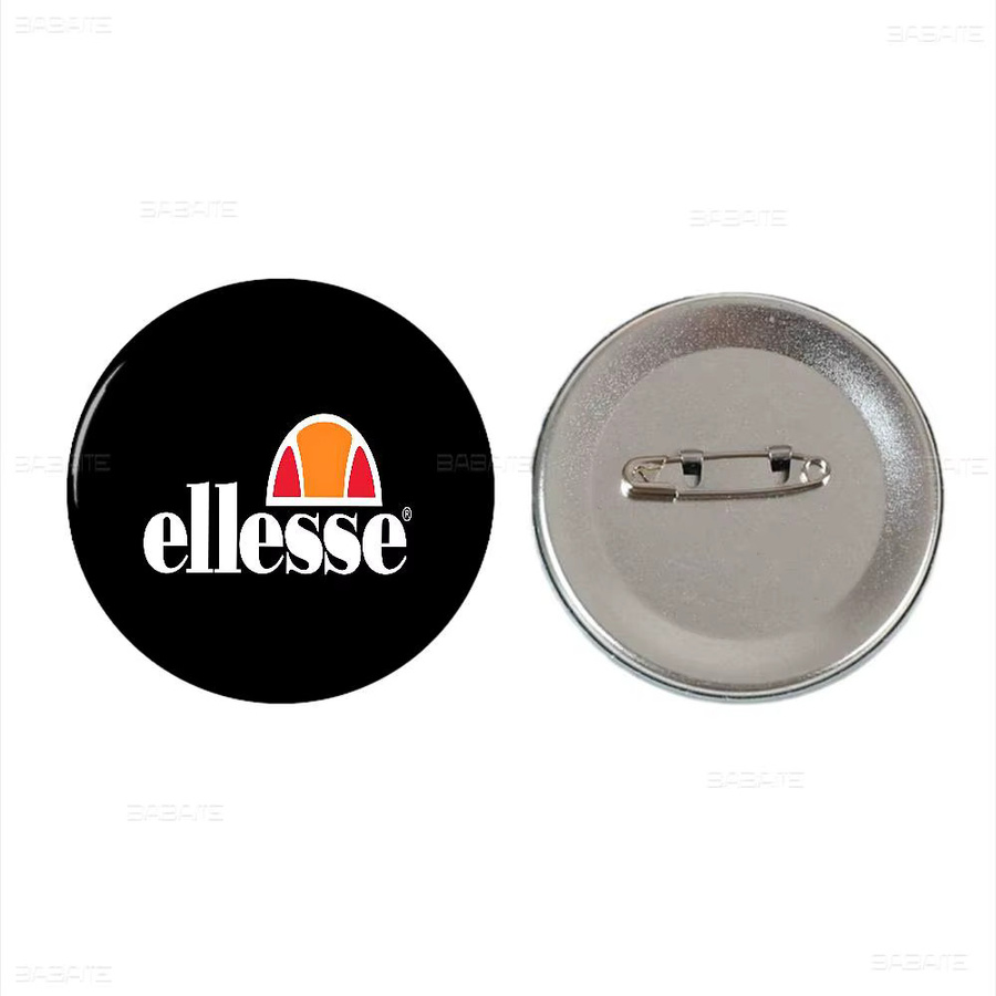 E-Ellesse Brosche, Weißblech, Metall, Unisex - Bild 6
