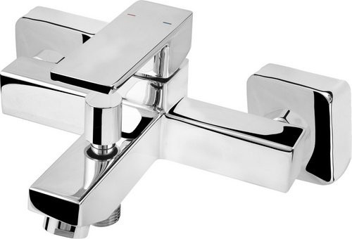 WELLWATER Einhebelmischer für das Waschbecken aus Messing in Chrom und Silberfarben - Bild 1