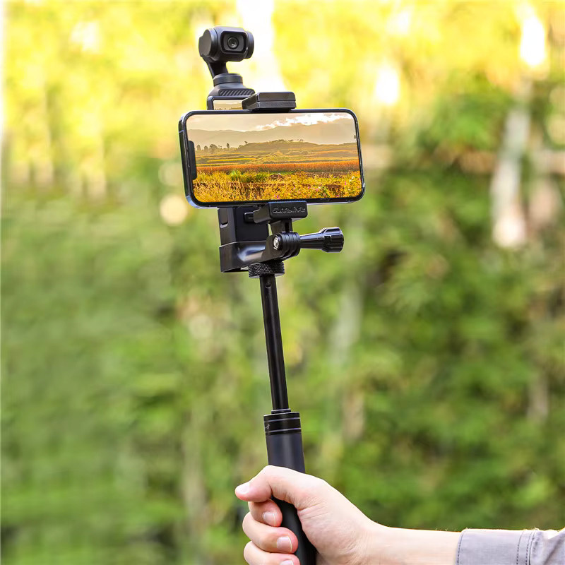 Sunnylife Front-Handyhalterungsclip als Handheld-Aufnahme-Erweiterungsadapter für DJI Osmo Pocket 3 und Pocket 4 in Schwarz - Bild 4