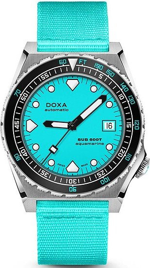 Doxa Armbanduhr SUB600T Aquamarine, Automatik, Edelstahl, 40 mm, Unisex - Bild 1