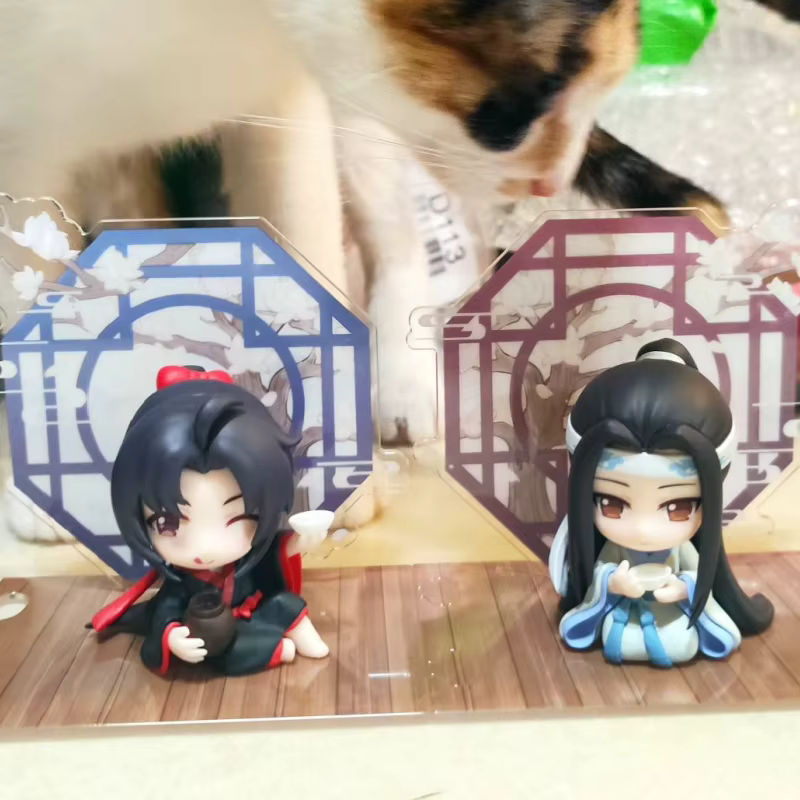 Bandai Anime Figuren Mo Dao Zu Shi Wei Wuxian und Lan Wangji als dekorative Kunststoff Modelle, mehrfarbig, Höhe: 6 cm - Bild 3