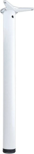 vasalat Set Camar Tischbein höhenverstellbar aus Stahl in Weiß Ø 60 mm Höhe: 690-720 mm - Bild 1
