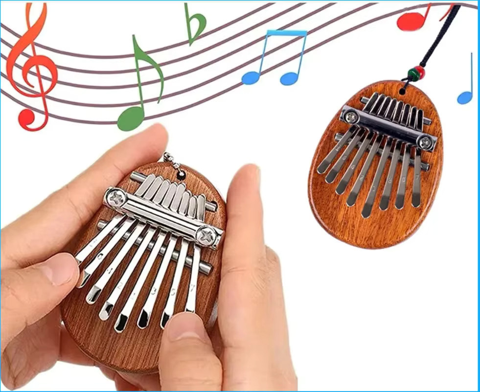 YOUYAN Mini Kalimba 8-Tasten Daumenklavier, 1 Stück - Bild 4