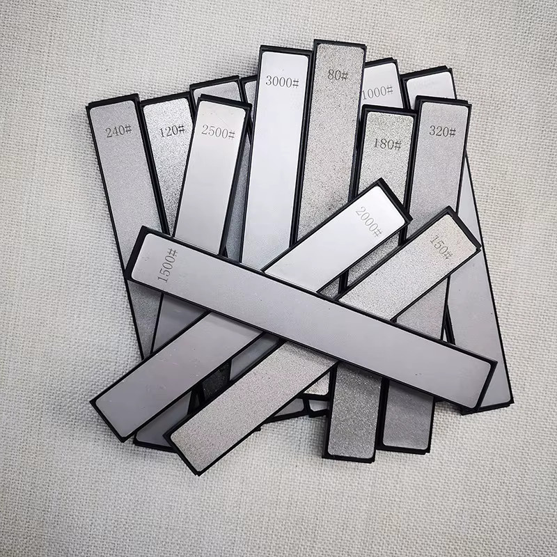 RSCHEF Diamant-Schleifstab in Grau zur Korrektur der Schneidkante und zum Schärfen von Messern - Bild 1