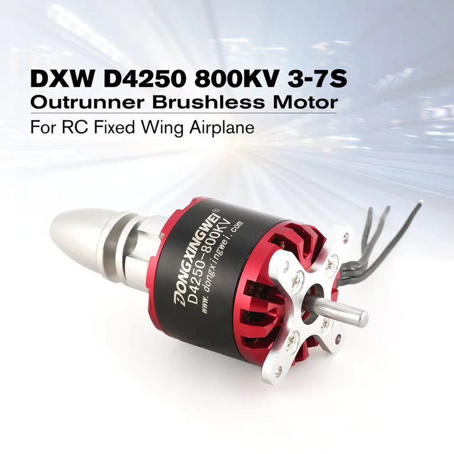 DXW D4250 800KV Bürstenloser Motor für RC FPV Starrflügler, Drohnen und Multicopter, Rot - Bild 2