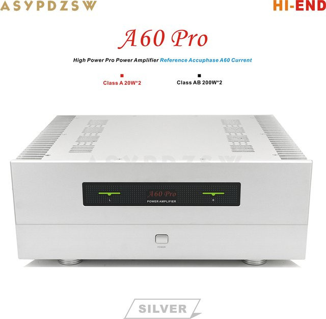 ASYPDZSW HI-END A60 Pro Leistungsverstärker Klasse A/AB in Silber - Bild 1