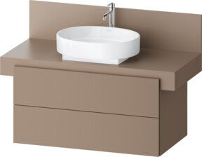 Duravit Waschtischunterschrank Balcoon in Beige, Wandmontage, 2 Schränke, B/T/H: 100 x 57 x 53,4 cm - Bild 1
