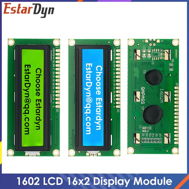 LCD1602 LCD-Modul mit I2C-Schnittstelle und 16x2 Zeichen Anzeige in Blau oder Gelbgrün für 5V - Bild 1