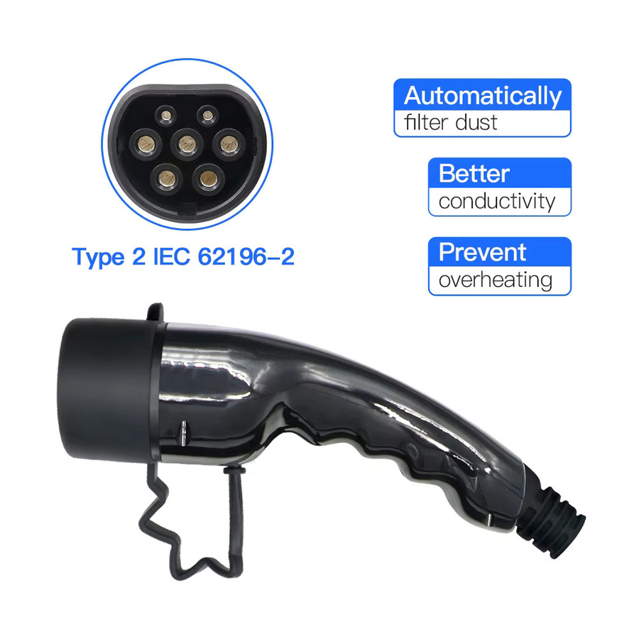 Kolanky Typ 2 EV-Ladestecker IEC 62196 Konverter für Elektroautos 16A 3,6KW und 32A 7,2KW Weiblich - Bild 3