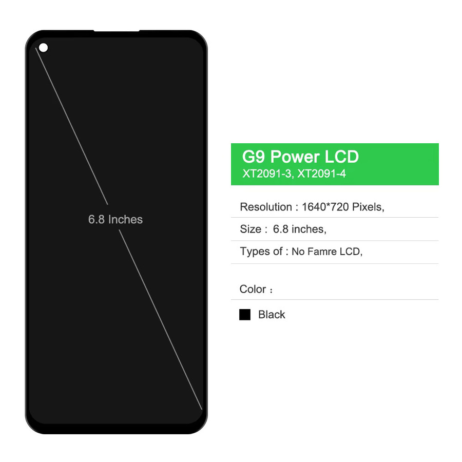 Motorola Moto G9 Power Ersatz LCD Display mit Touchscreen Digitzer Montage in Schwarz 6,8 Zoll - Bild 2