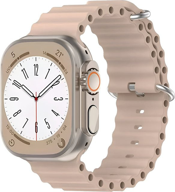 Techsuit Uhrenarmband Silikon, Braun, Unisex - Bild 1