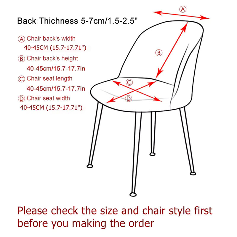 WANERQU Esszimmer Stuhl Schonbezüge aus Jacquard in Grau für niedrige Rückenlehnen - Bild 1