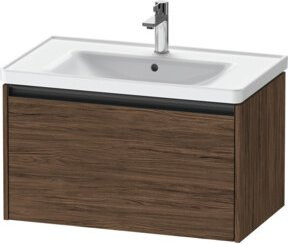 Duravit Waschtischunterschrank Ketho.2 in Nussbaum dunkelbraun, wandhängend, 1 Auszug, B: 78,4 cm, T: 45,5 cm, H: 44,0 cm - Bild 1