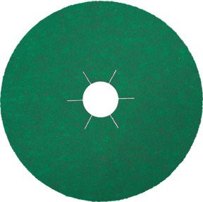 Klingspor Fiberscheibe CS 570 Multibindung mit Korn 24 und Sternloch, Durchmesser: 125 mm, Farbe: Grün - Bild 1