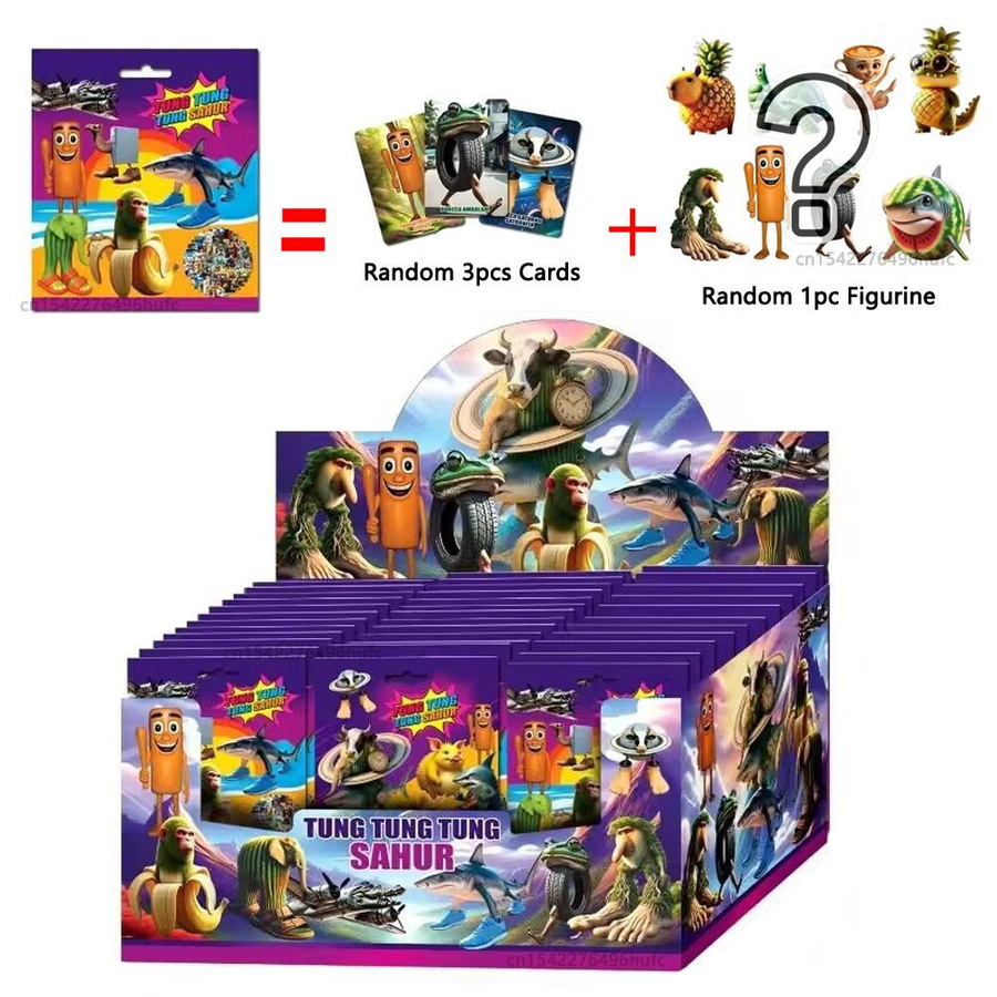 Fashnics Italienische Gehirnfäule Mystery Box Blind Bag mit Actionfiguren und Kartensets in Multicolor zur Schreibtischdekoration - Bild 2