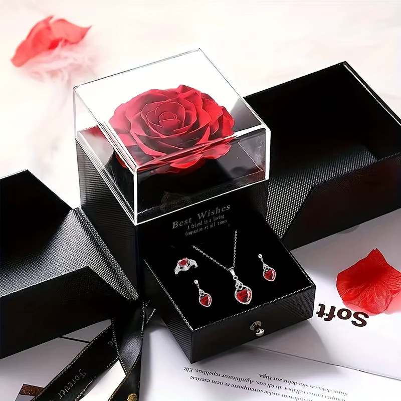 Ohrringe, Ringe, Halsketten, Legierung, Silber, Herz, Unisex - Bild 5