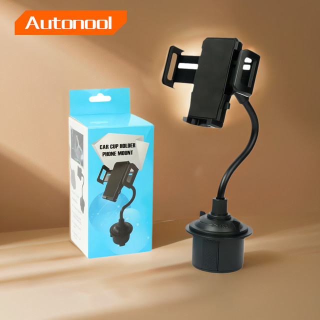 DUTRIEUX 360 Grad drehbarer Schwanenhals Halter für Handy und Tasse in Schwarz - Bild 1
