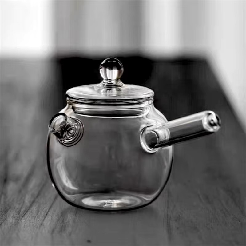 BenRussell Glas Teekanne im japanischen Stil mit Filter, transparent, 120 ml - Bild 4