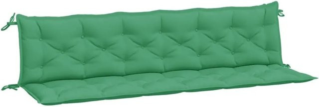 vidaXL Gartenbank-Auflagen 2er-Set Grün aus wasserabweisendem Oxford-Gewebe B/T/H: 200 x 50 x 7 cm - Bild 1