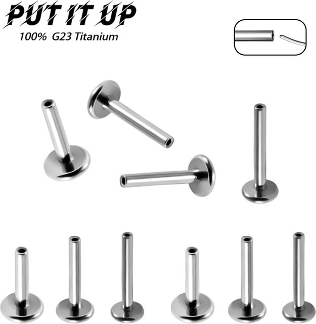 PUTITUP Piercing-Set Titan, Silber, Unisex - Bild 1