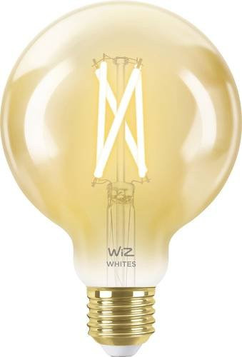 WiZ LED Filament Lampe Globeform E27 Bernstein Gold dimmbar App-gesteuert mit WLAN und CCT-Funktion - Bild 1