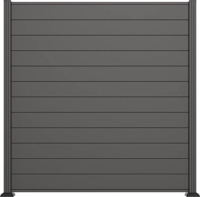 T&J Steckzaun Sellin Aluminium Anthrazit B/H: 180 x 180 cm - Bild 1